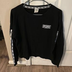 BLACK “PINK” BRAND LONG SLEEVE CREW